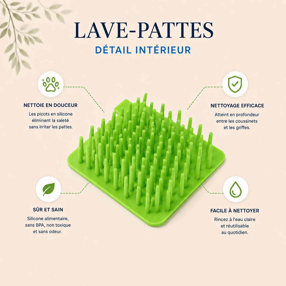Nettoyeur de Pattes pour Chien | Lave-Pattes Portable