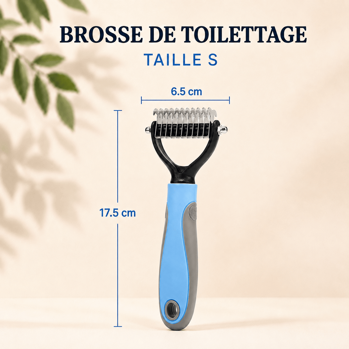 Peigne Démêloir Coupe-Nœuds Chien et Chat | Acier Inox