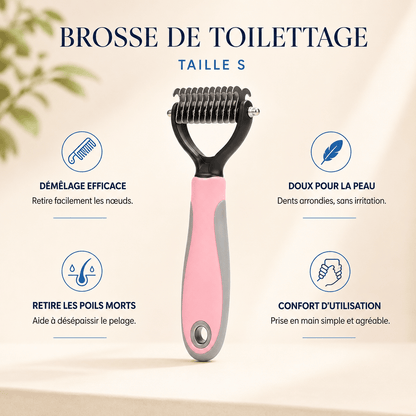 Peigne Démêloir Coupe-Nœuds Chien et Chat | Acier Inox