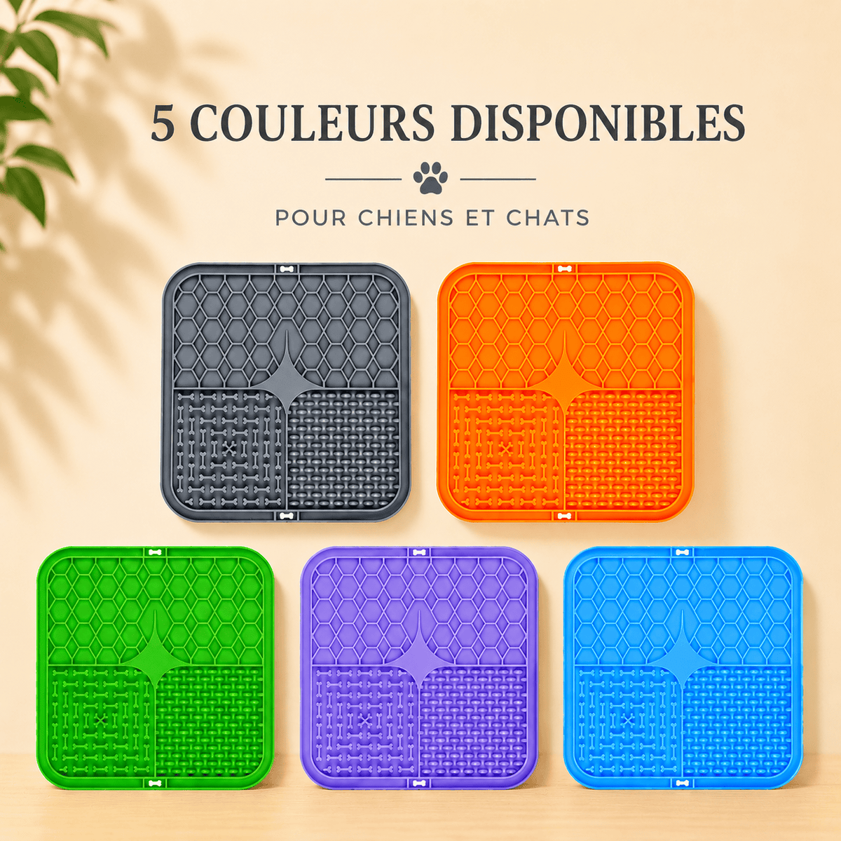 Tapis de Léchage pour Chien | Anti-Stress et Occupation